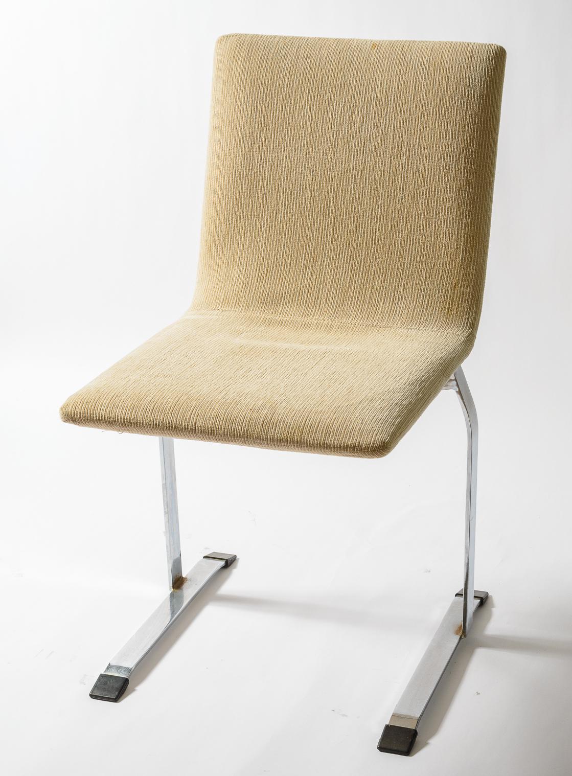 A set of 4 Saporiti Sled Chairs
Original Upholstery
