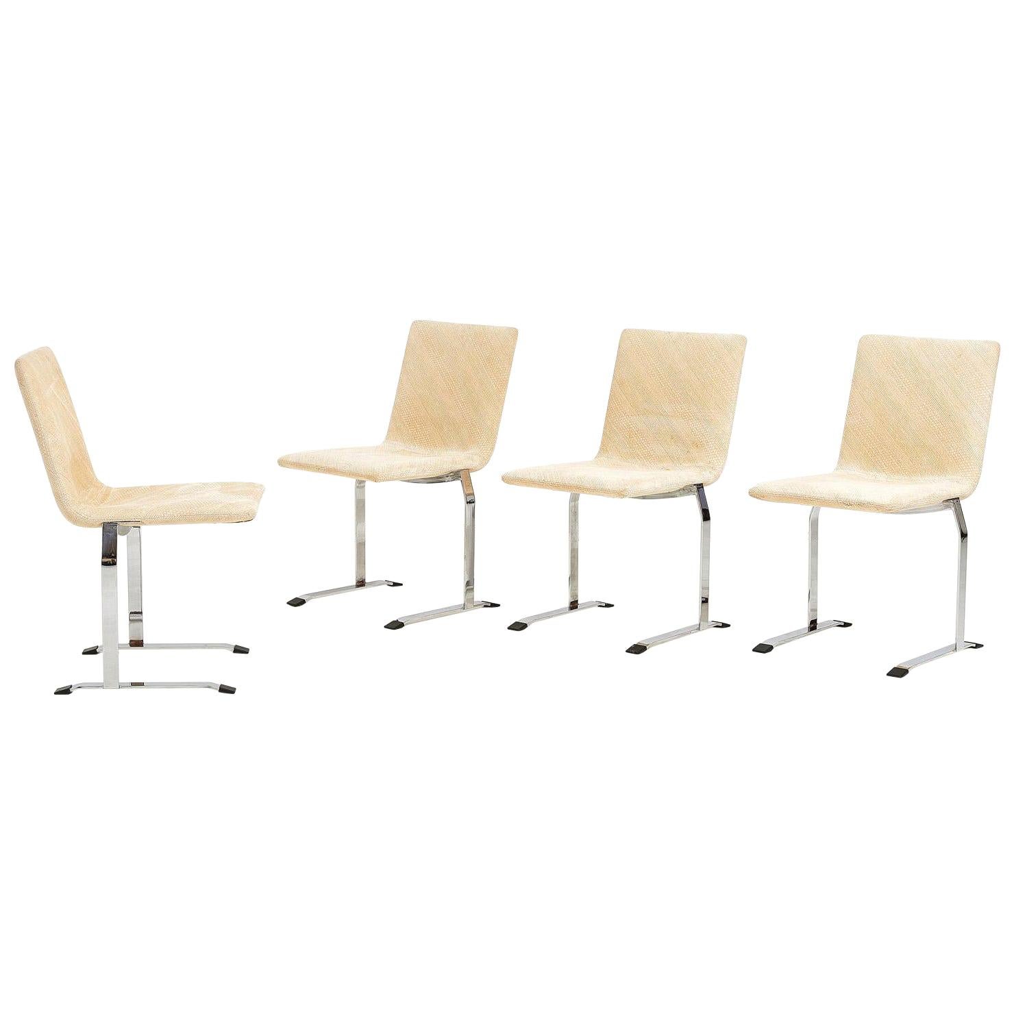 Giovanni Offredi for Saporiti Dining Chairs, Italy, 1970’s For Sale