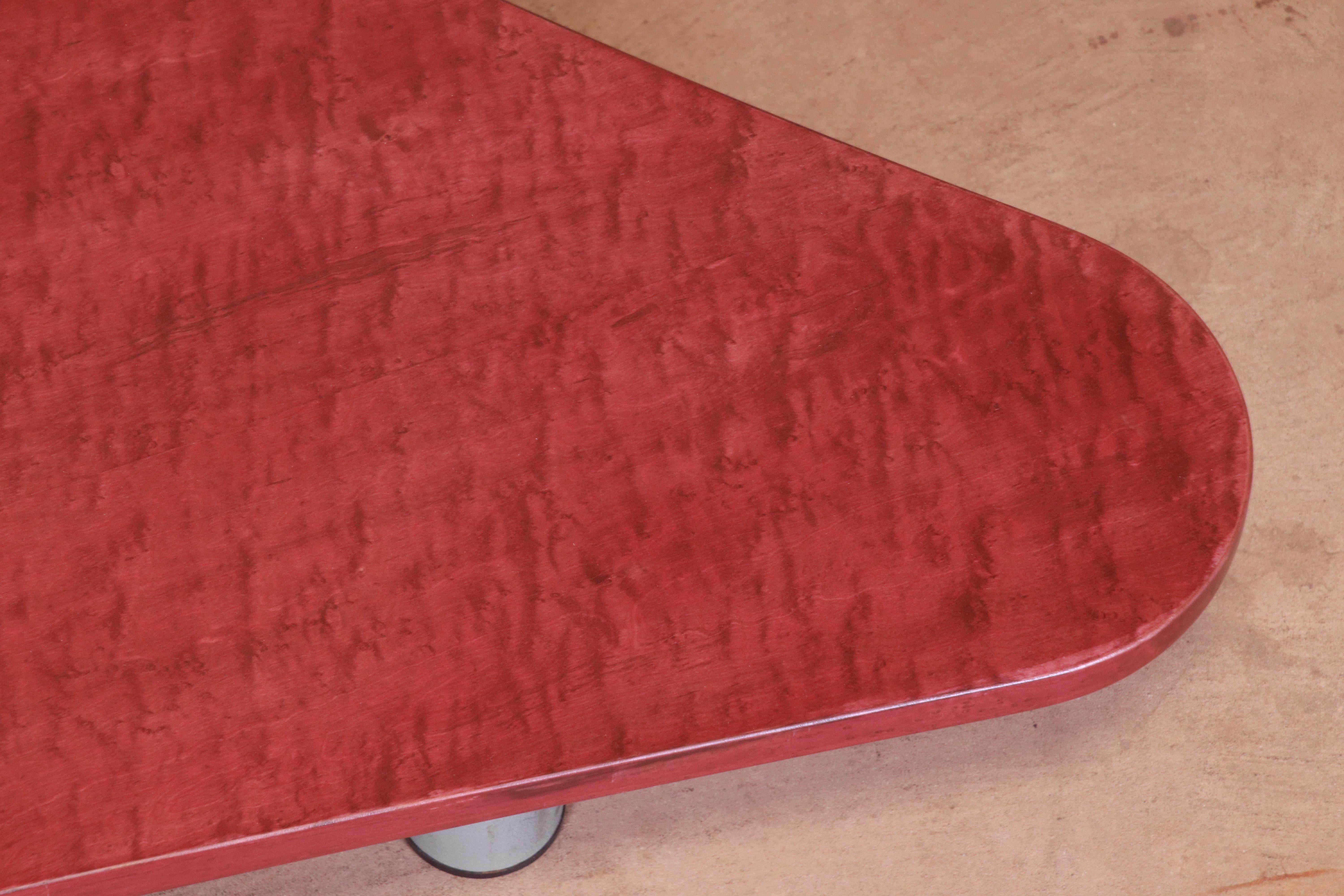 Giovanni Offredi for Saporiti Italia Postmodern Freeform Coffee Table, 1980s For Sale 2