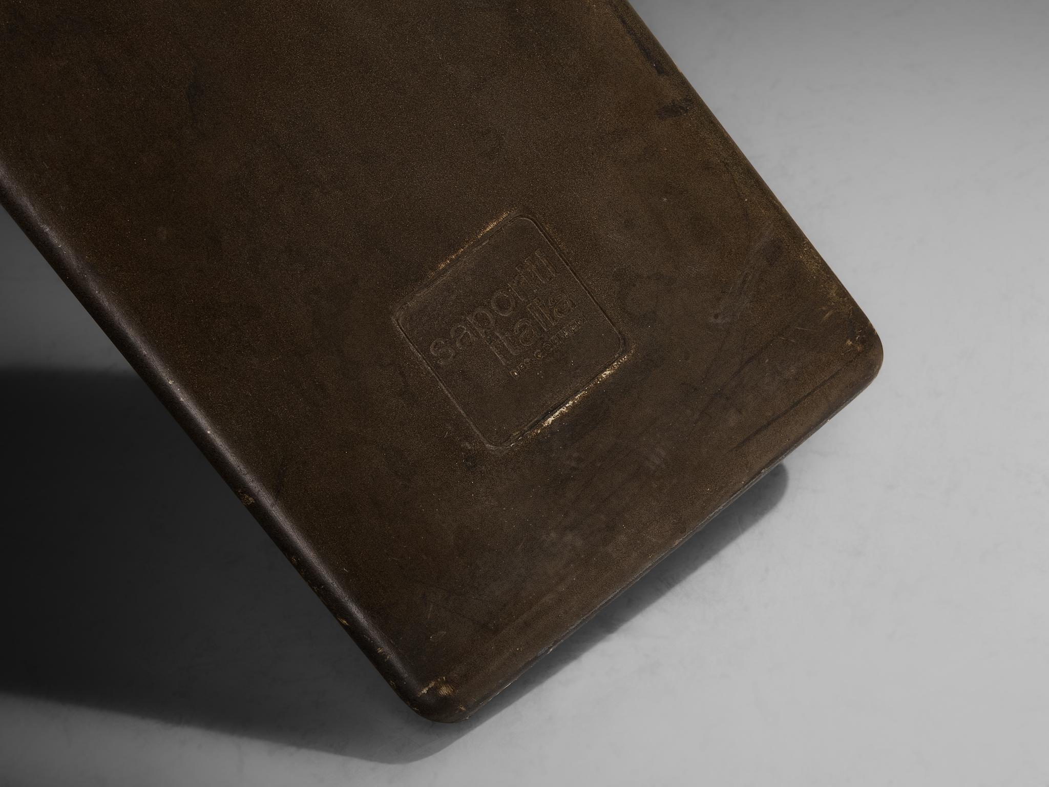 Giovanni Offredi für Saporiti Satz von vier 'Sail' Esszimmerstühlen aus blauem Samt im Angebot 3