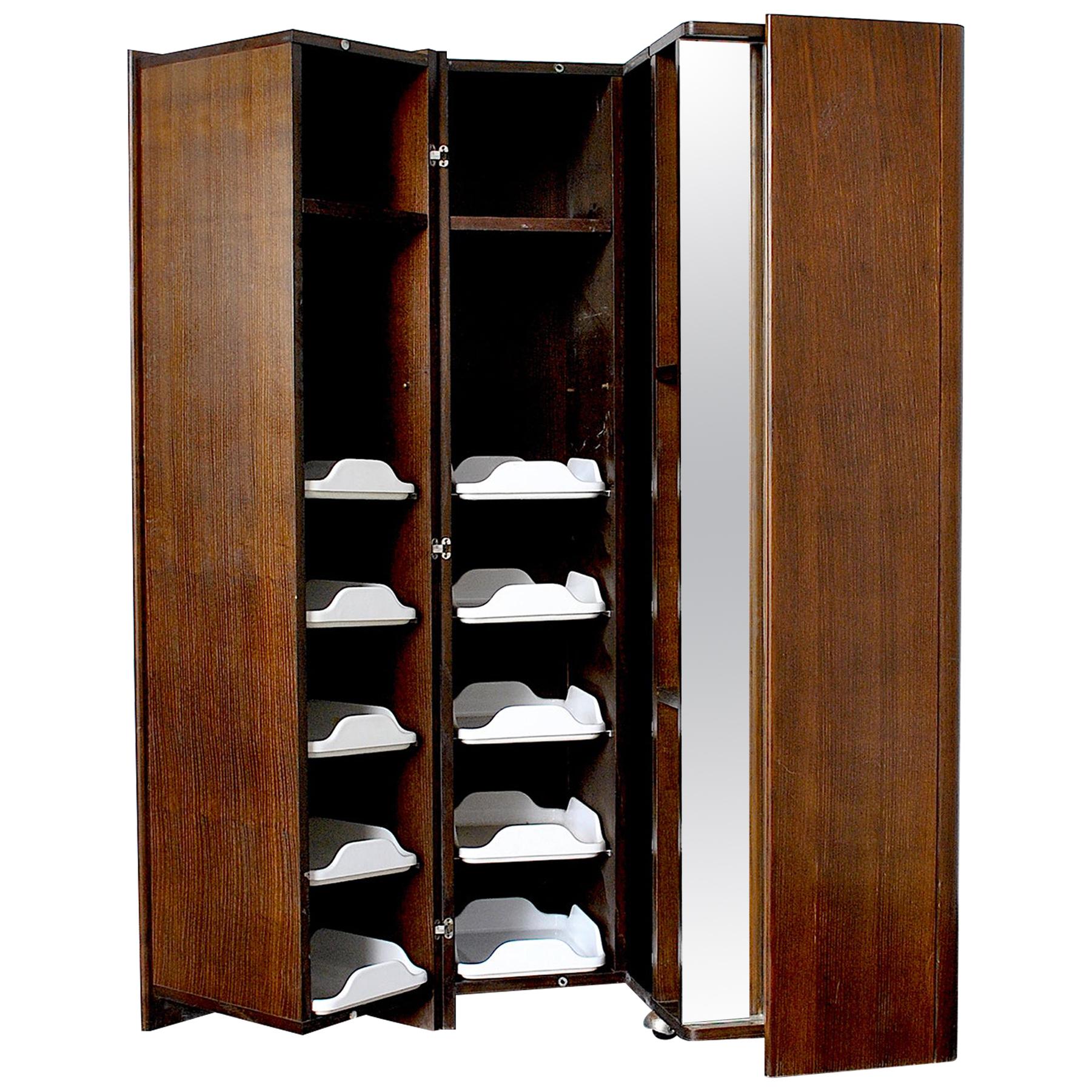 Giovanni Offredi Italian Mid Century Wardrobes 70's For Sale