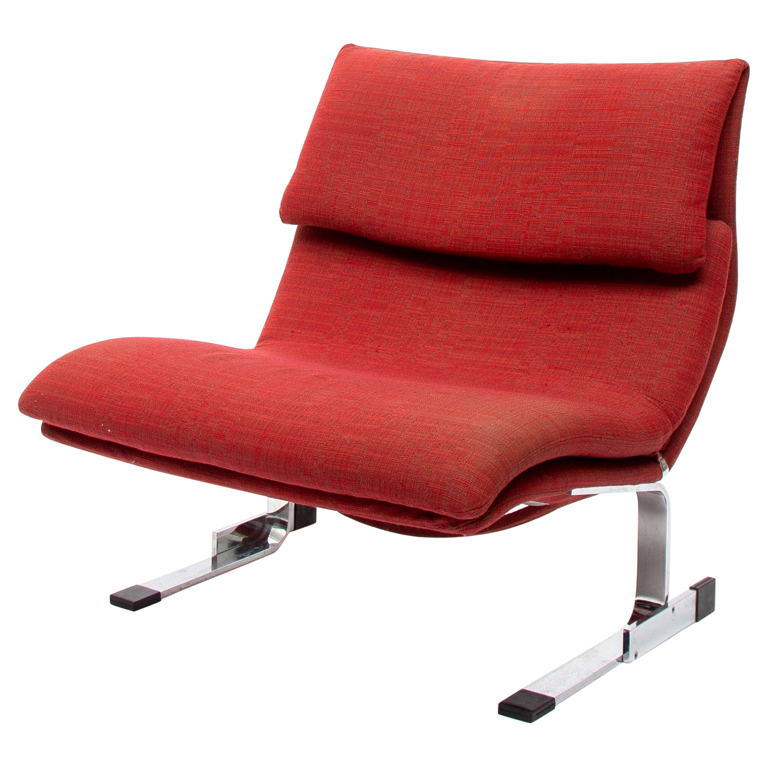 Giovanni Offredi “Onda” Wave Lounge Chair for Saporiti, 1970s