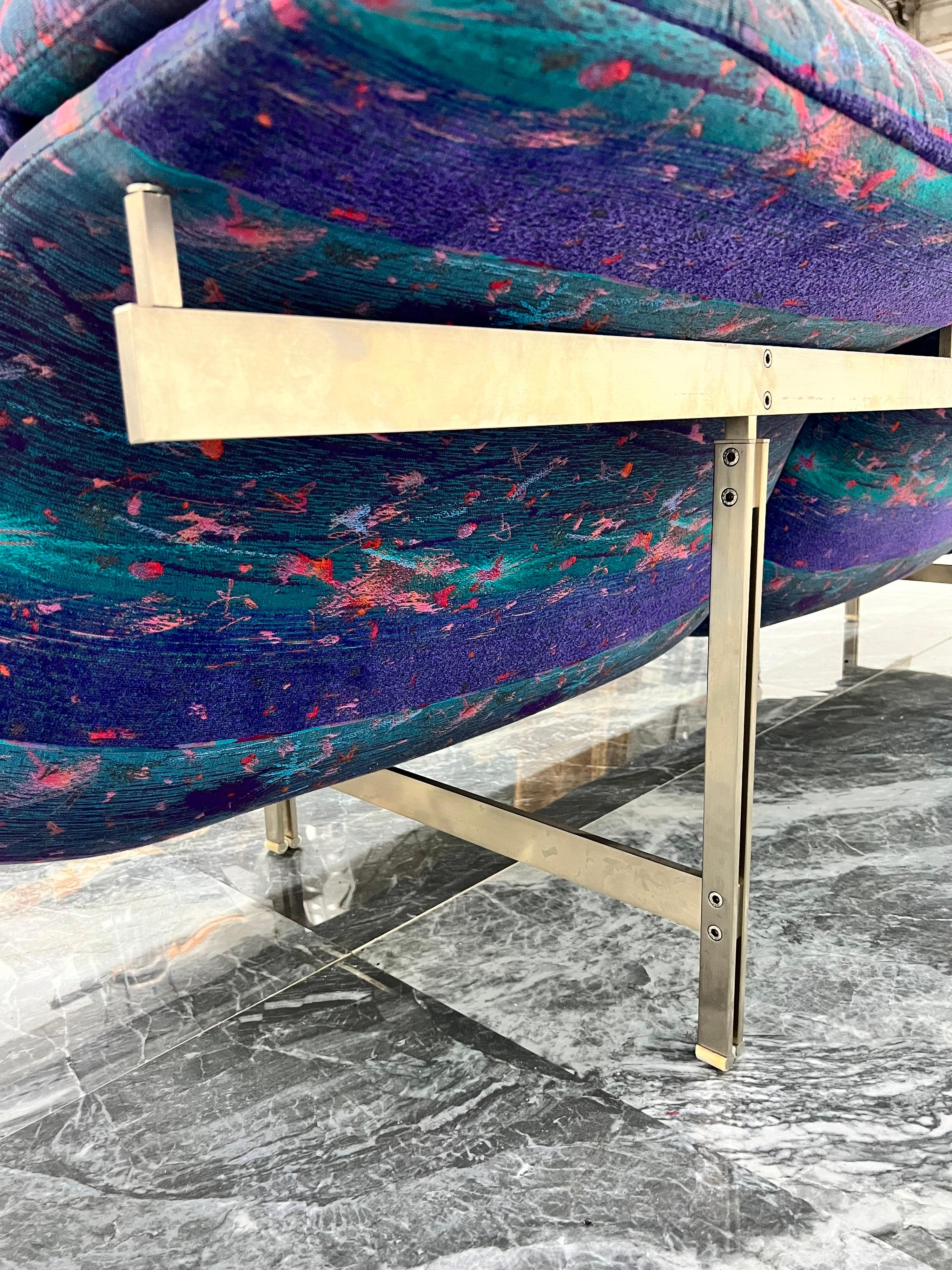 Giovanni Offredi Onda Wave Sofa con tessuto originale Missoni per Saporiti Italia 4
