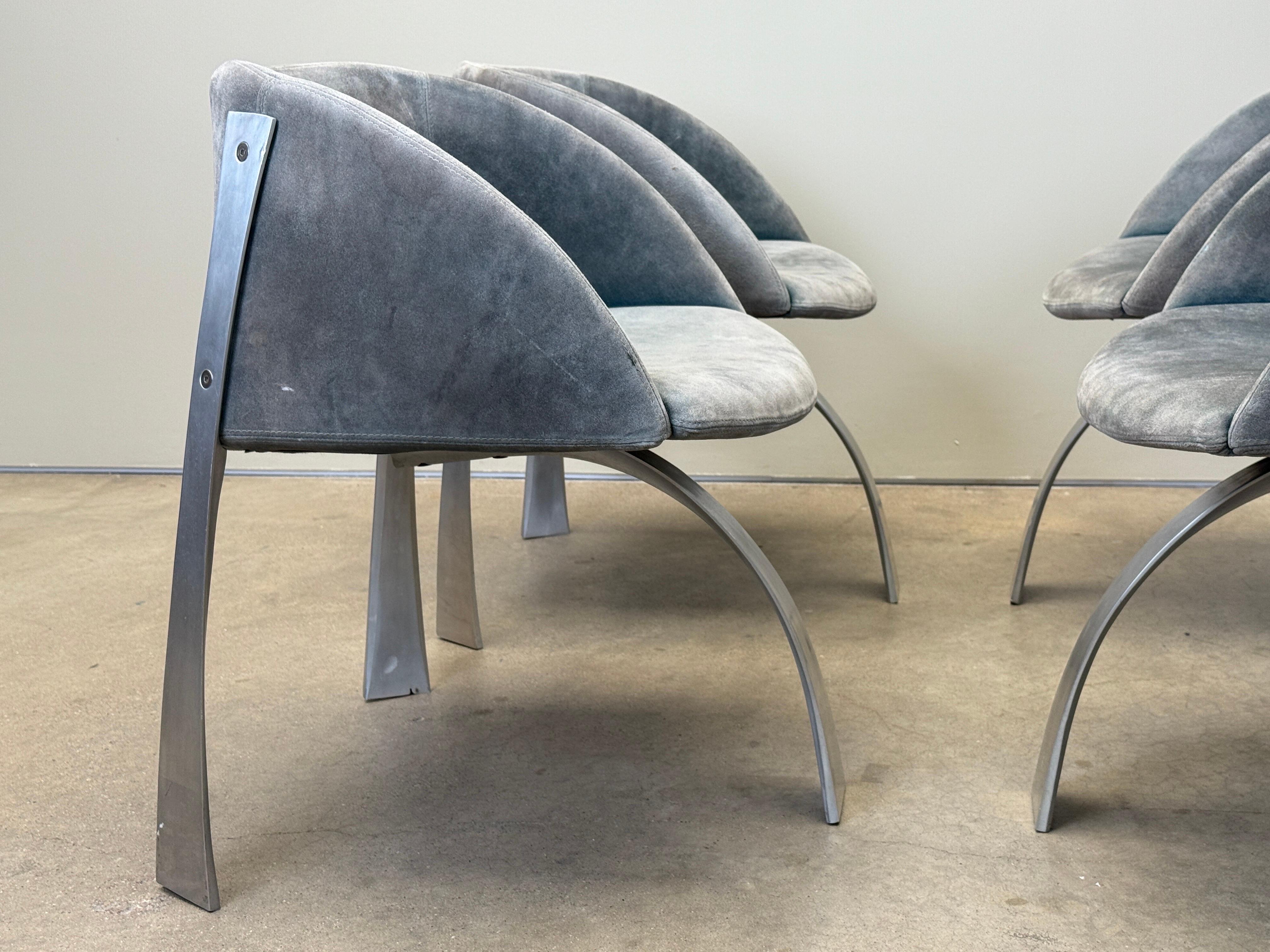 Giovanni Offredi P80 armchairs for Saporiti Italy 1973 For Sale 6