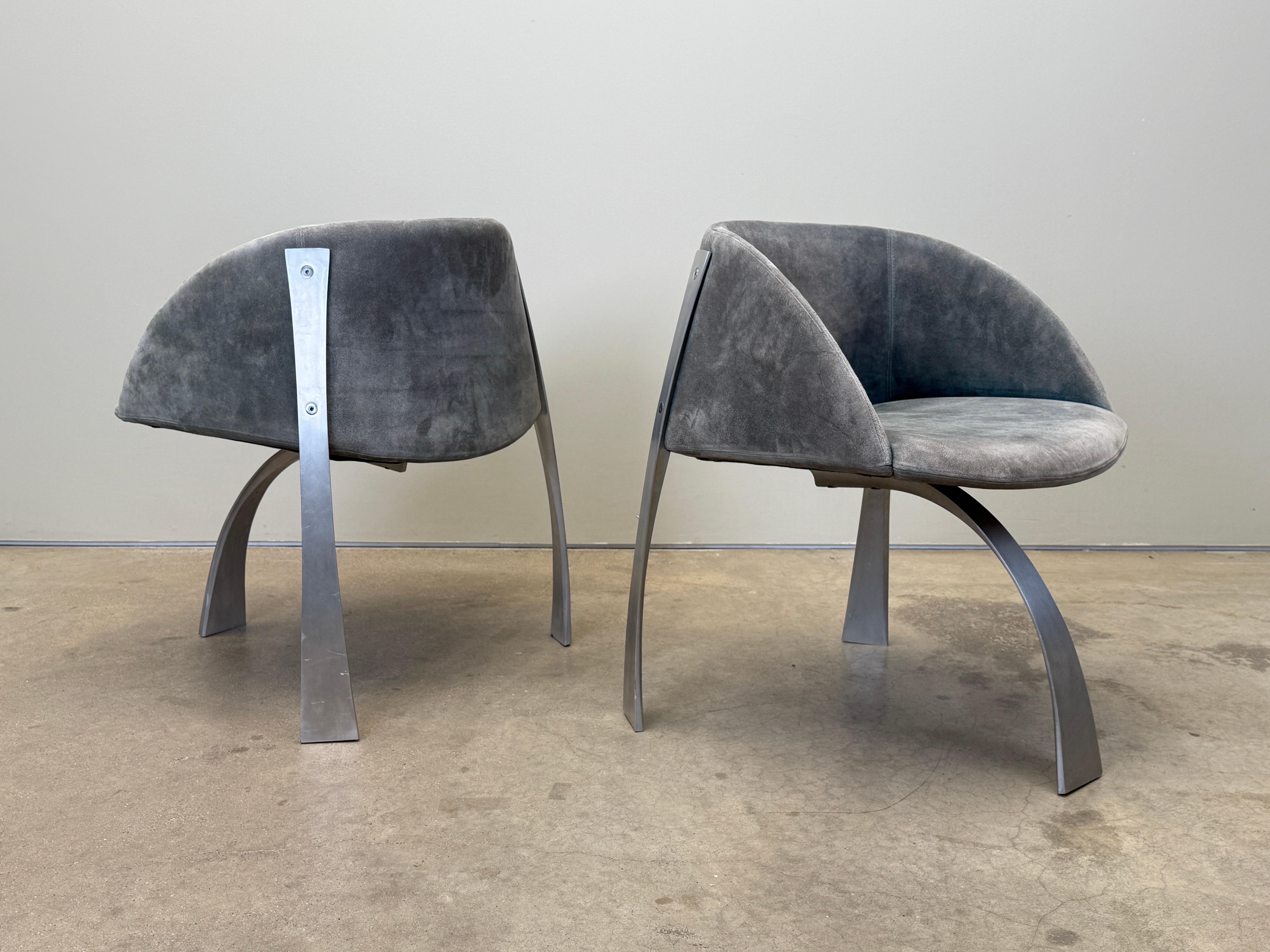 Giovanni Offredi P80 armchairs for Saporiti Italy 1973 For Sale 7