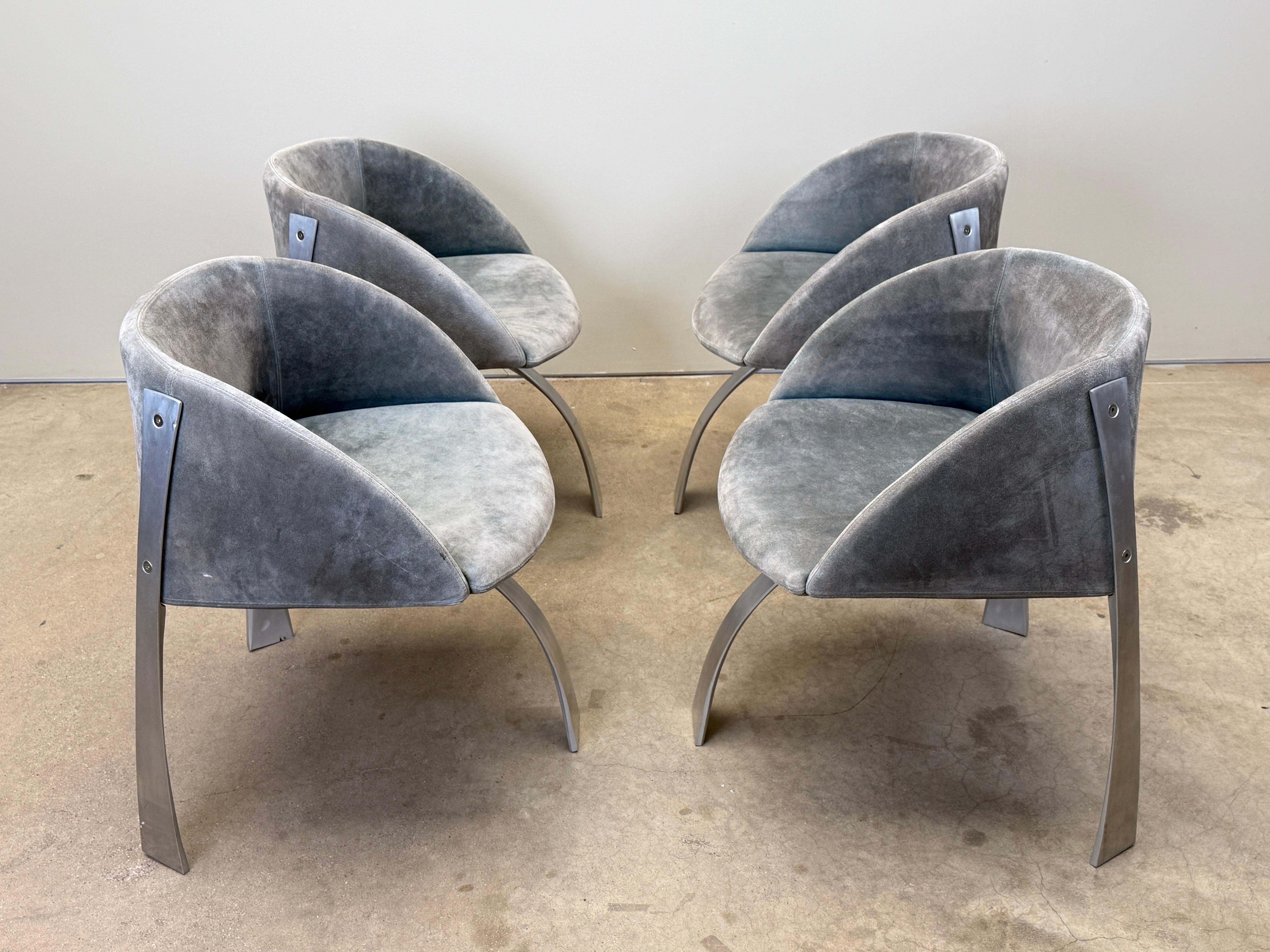 Giovanni Offredi P80 armchairs for Saporiti Italy 1973 For Sale 9