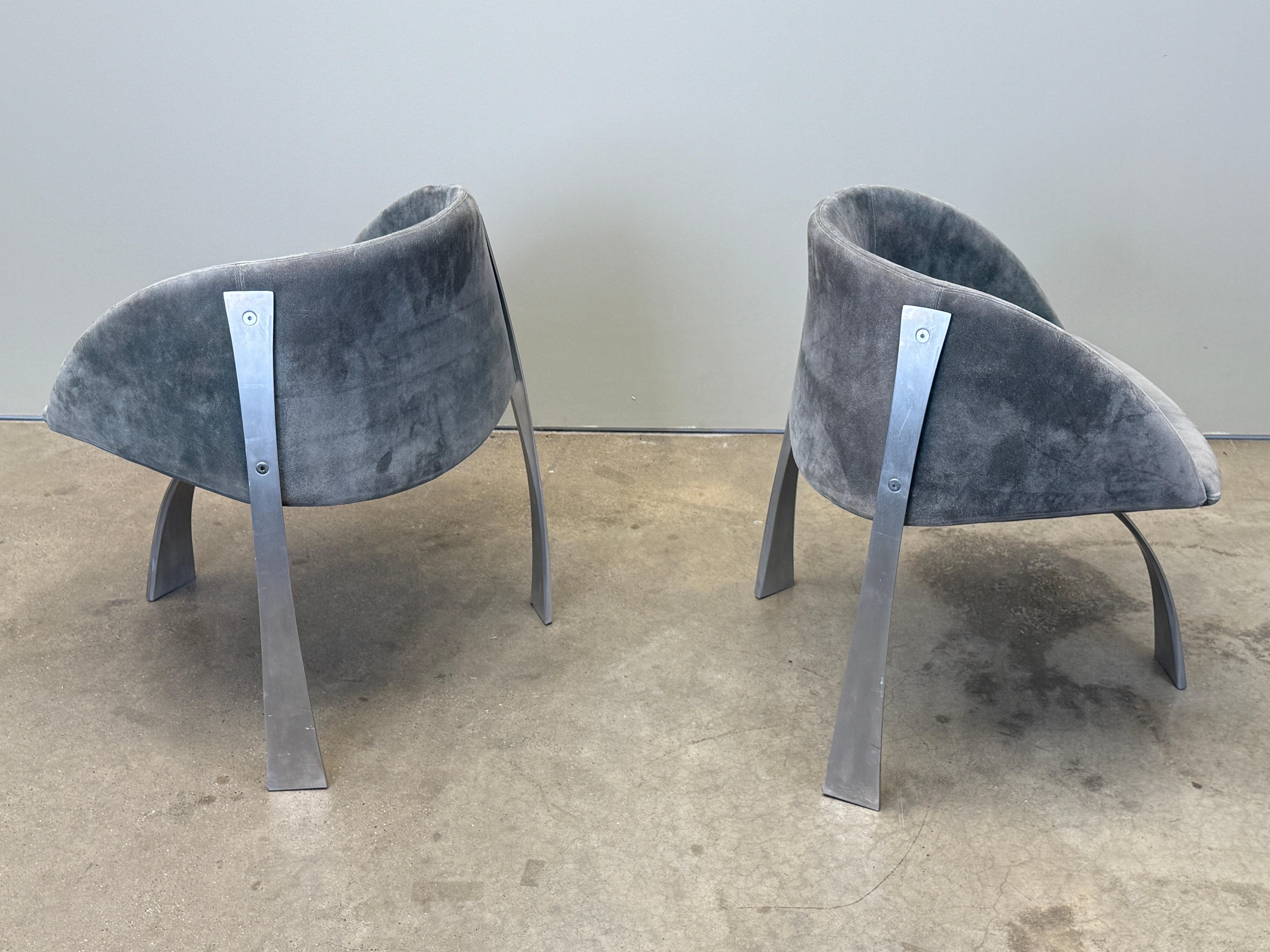 Giovanni Offredi P80 armchairs for Saporiti Italy 1973 For Sale 11