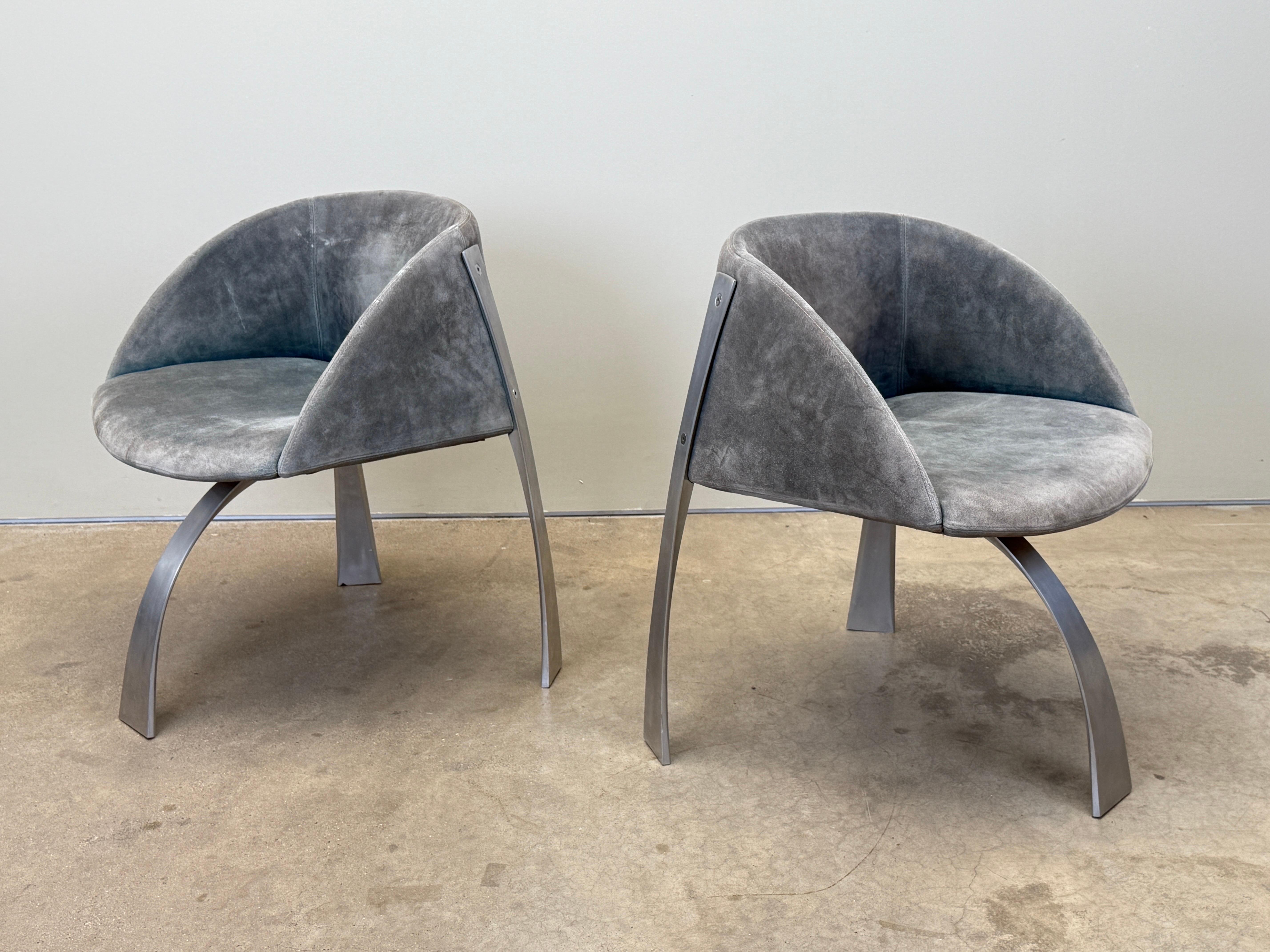Giovanni Offredi P80 armchairs for Saporiti Italy 1973 For Sale 2