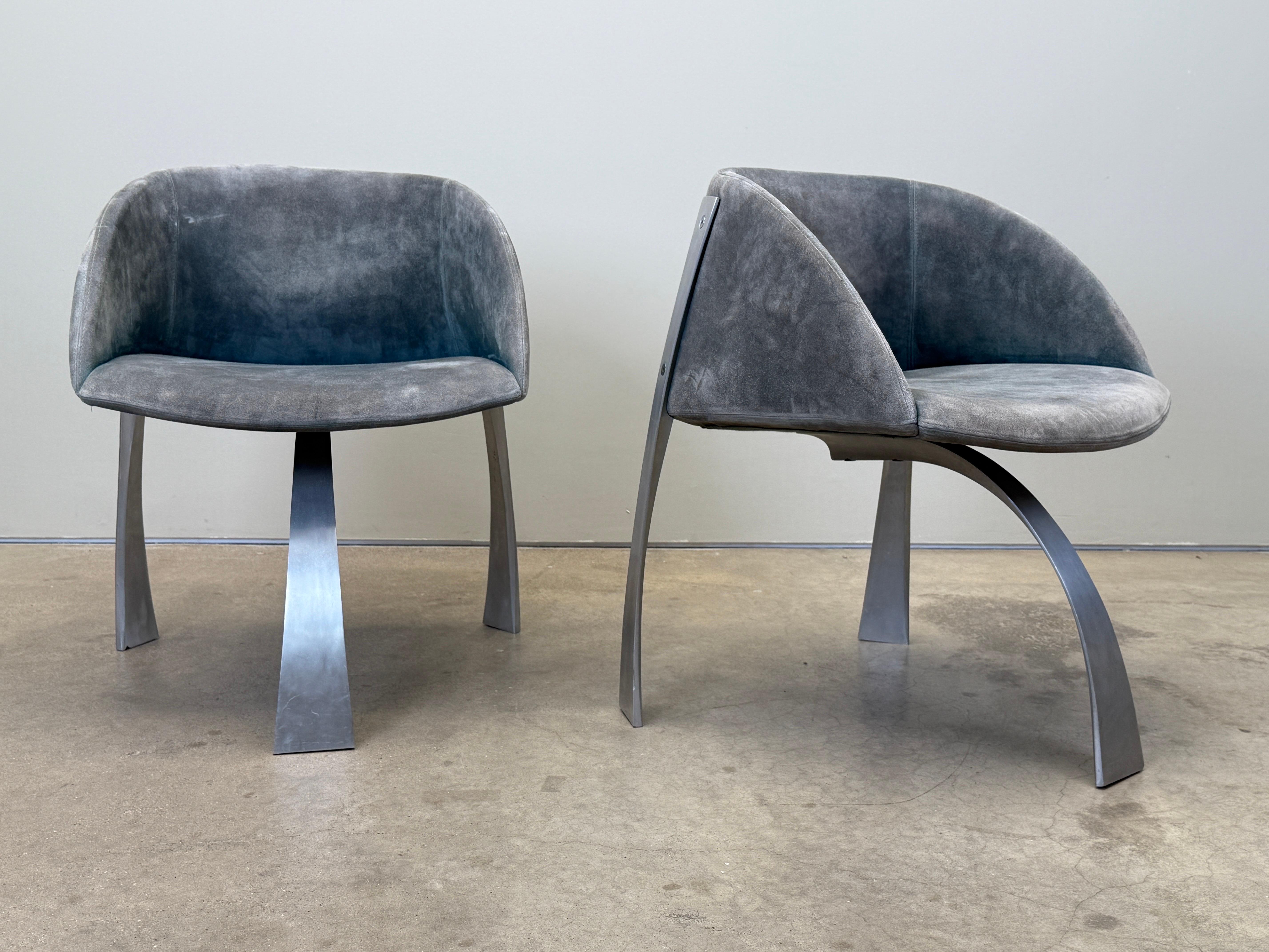 Giovanni Offredi P80 armchairs for Saporiti Italy 1973 For Sale 3