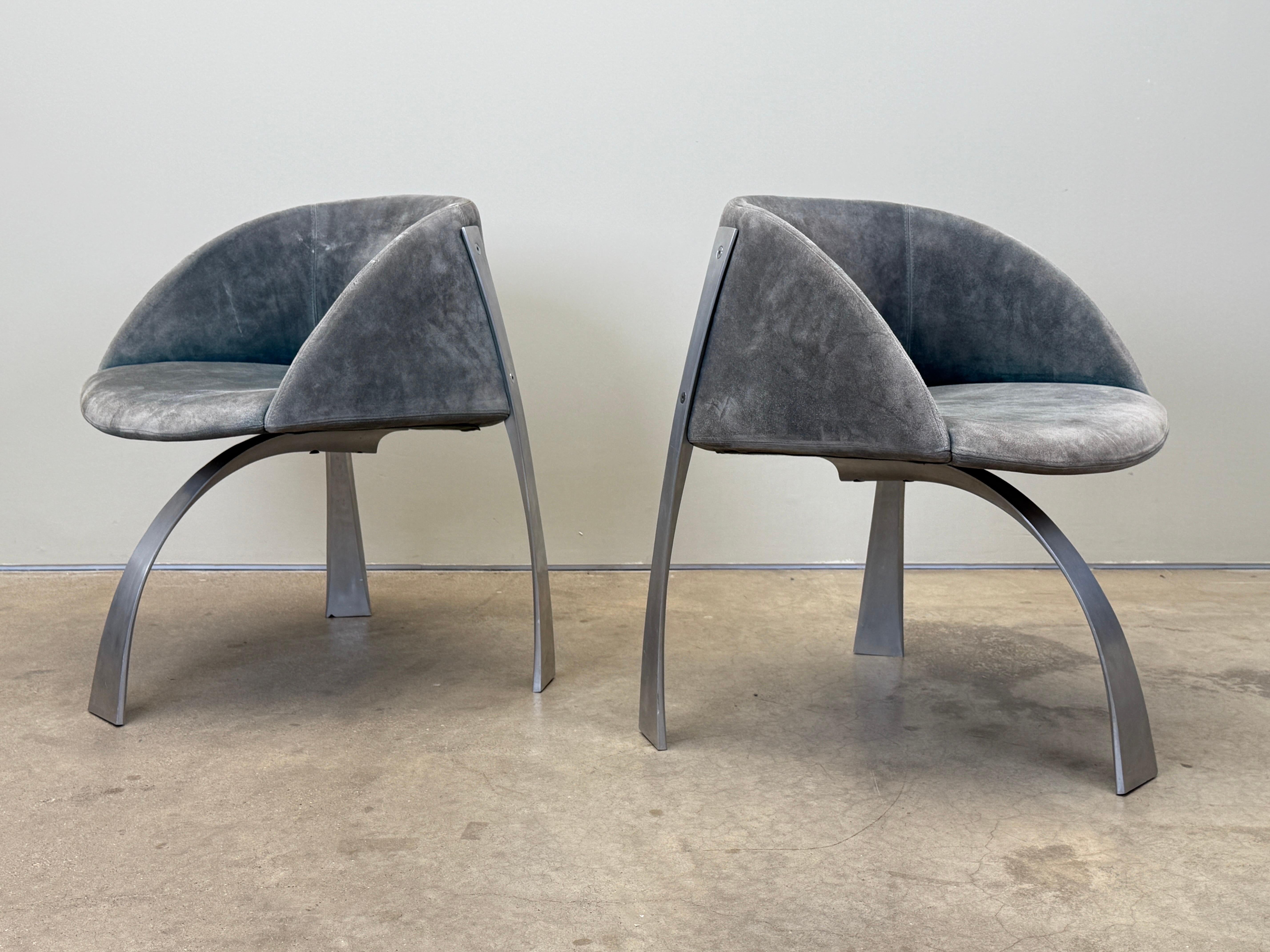 Giovanni Offredi P80 armchairs for Saporiti Italy 1973 For Sale 4