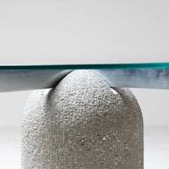 Giovanni Offredi "Paracarro" Coffee Table for Saporiti Italia, 1970