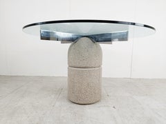 Table de salle à manger Paracarro de Giovanni Offredi pour Saporiti, 1970