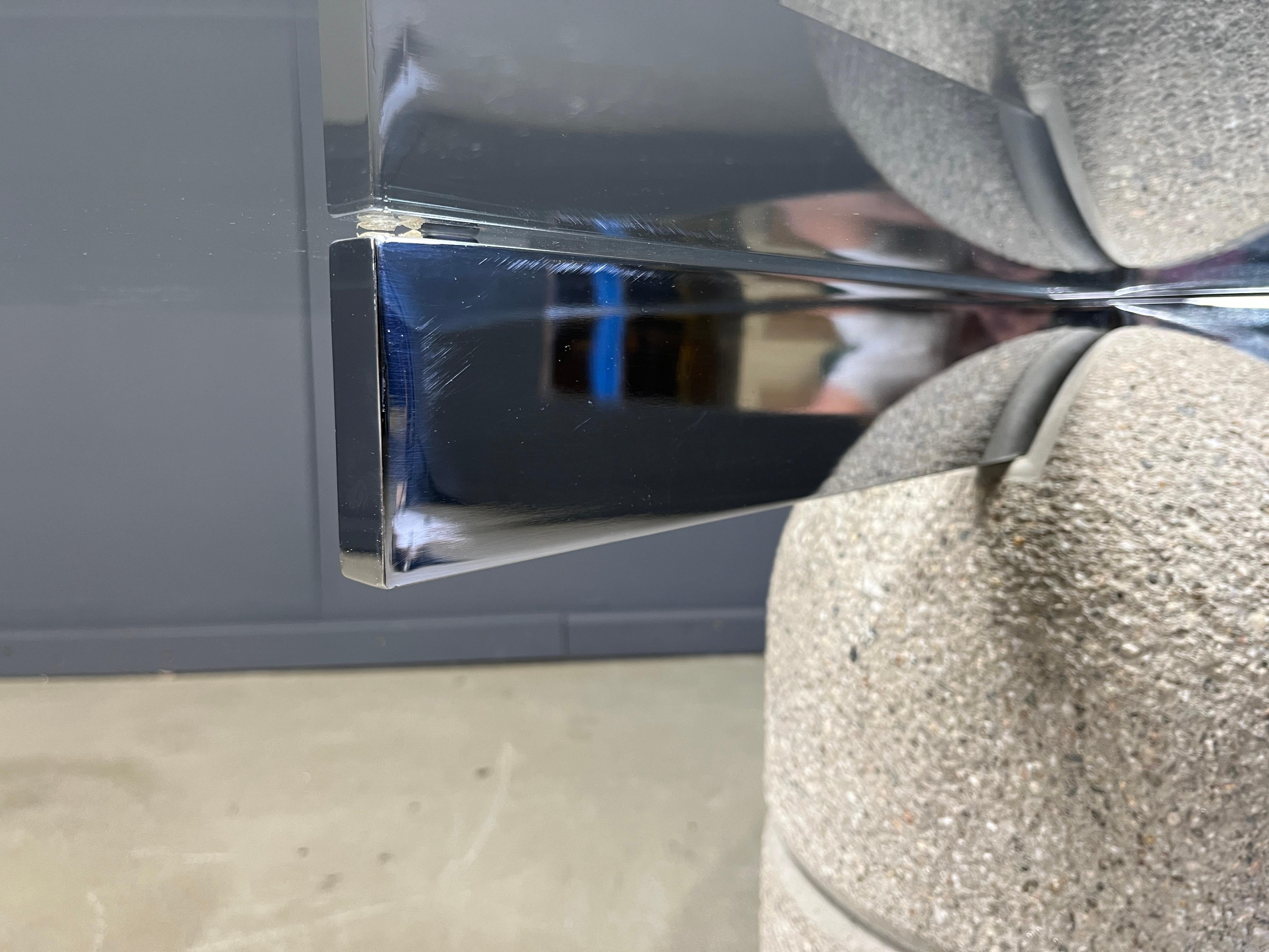 Pierre Table de salle à manger Paracarro de Giovanni Offredi pour Saporiti, 1970 en vente