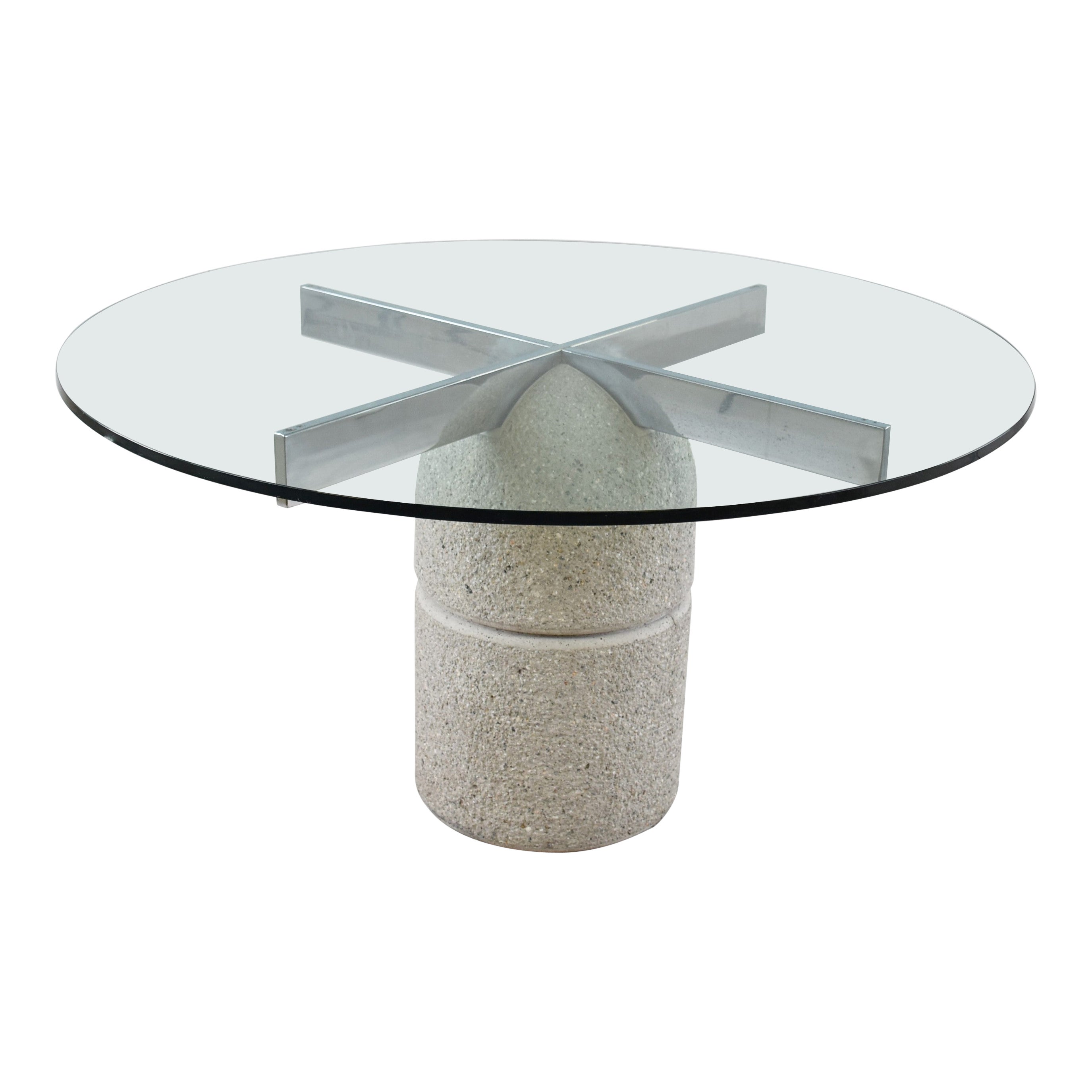 Giovanni Offredi "Paracarro" Dining Table for Saporiti, 1970s