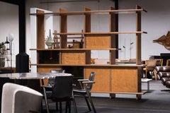Giovanni Offredi Saporiti bookcase in maple Italy 1978