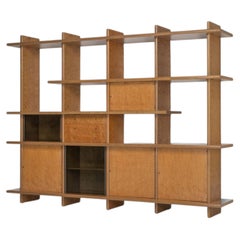Giovanni Offredi Saporiti bookcase in maple Italy 1978