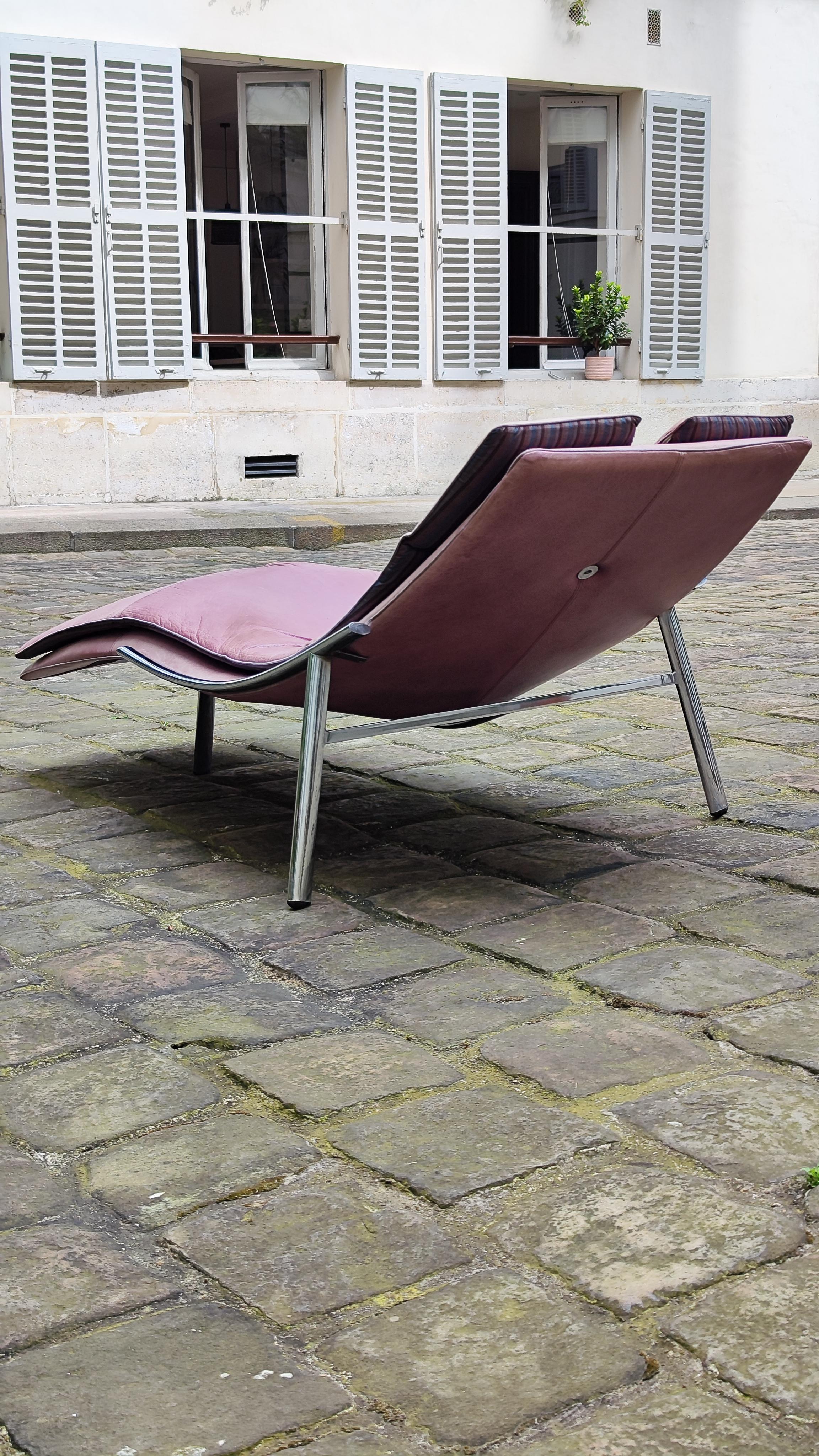 Giovanni Offredi, Saporiti, Leather Armchair 1970s, 1980s Vintage, Italy For Sale 4