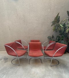 GIOVANNI OFFREDI - SAPORITI - Set 6 sedie Mod. LENS - Made in ITALY 1960.-