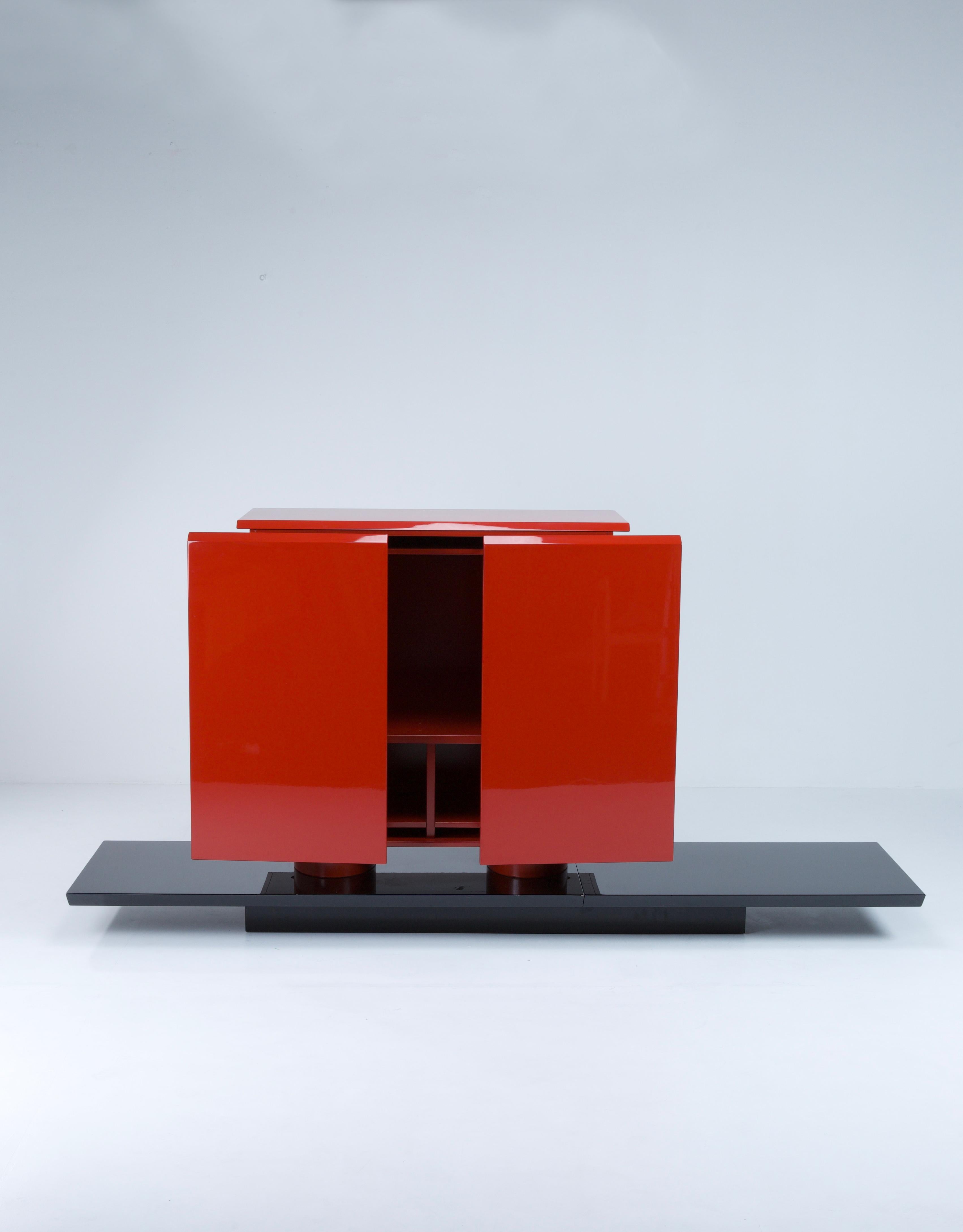 Giovanni Offredi Atemberaubende Möbel mod. Lenox für Saporiti Italienisches Design, 1970er Jahre (Ende des 20. Jahrhunderts) im Angebot