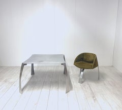 Giovanni Offredi, P80 mesa plegable con sillón, prod. Saporiti '73
