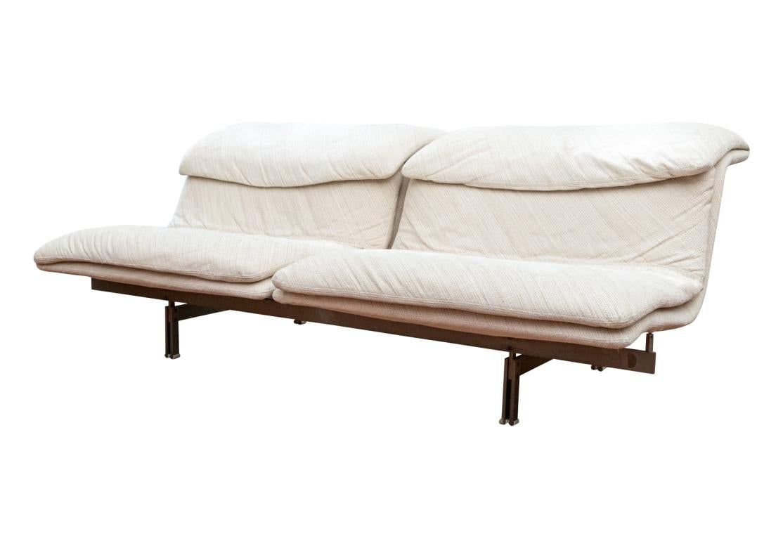 Giovanni Offredi « Wave »  Canapé Saporiti, Italie 1970's #2 en vente 3