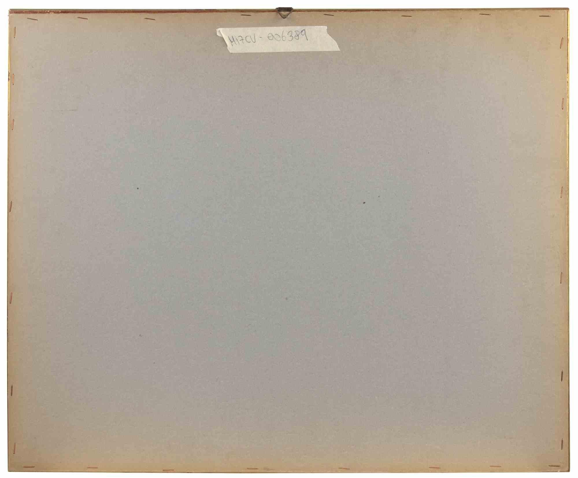 Paesaggio - Dipinto a olio di Giovanni Omiccioli - Metà del XX secolo 2