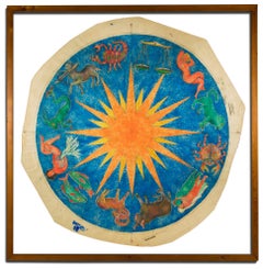 Lo Zodiac è un grande quadro moderno italiano firmato e archiviato