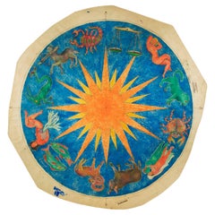 The Zodiac Large Modern Italian Signed and Archived Painting