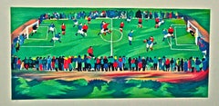 Football Camp - Lithograph by Giovanni Omiccioli - 1973