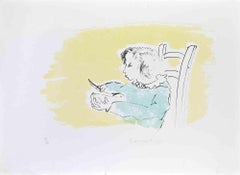 Letter - Etching by Giovanni Omiccioli - 1975