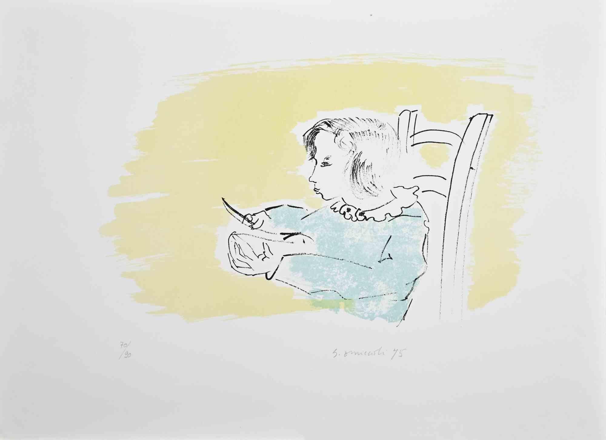 Lettre - Gravure de Giovanni Omiccioli - 1975