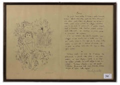 Motivo -  Litografia di Giovanni Omiccioli e Nicola Ciarletta - 1945