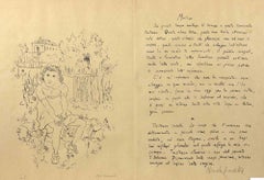 Motivo -  Litografia di Giovanni Omiccioli e Nicola Ciarletta - 1945