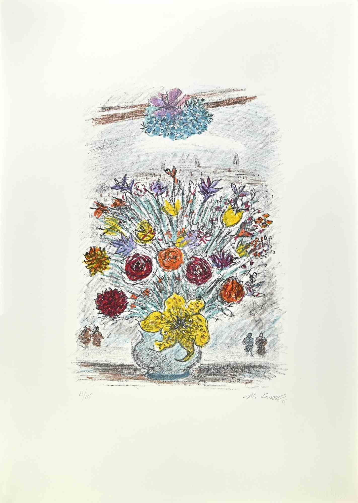 Scilla is an artwork realized in 1979, by the Italian Artist Michele Cascella.

Colored lithograph on paper of the Portfolio "Landscape", 1979, with six original lithograph and the poems of Franco Simongini titled "Twenty Landscapes 1953-1960"
