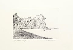 Vintage Scilla - Etching on Cardboard by Giovanni Omiccioli - 1971 