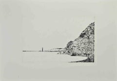 Seascape - Etching by Giovanni Omiccioli - 1970s