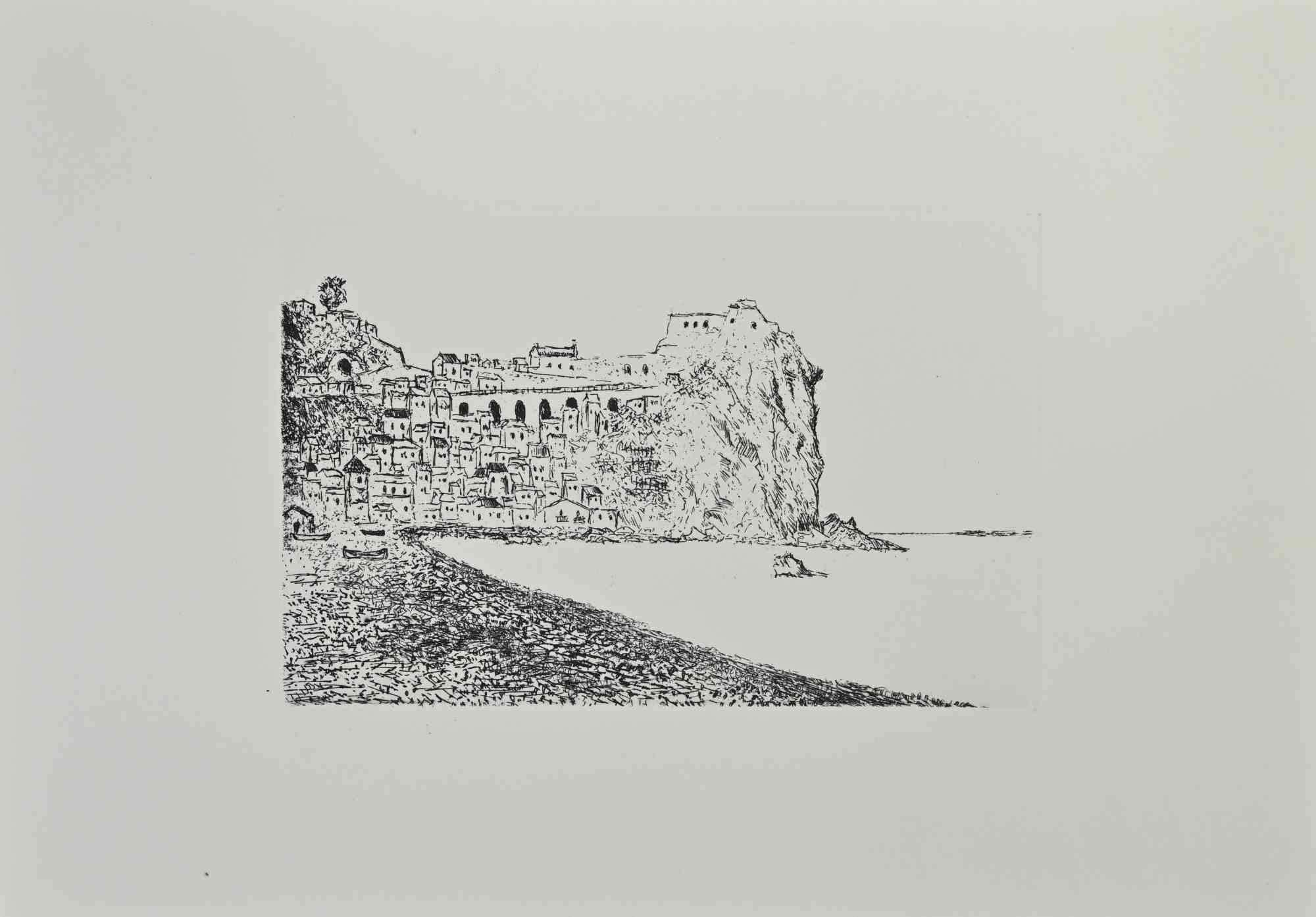 Il paesaggio marino è un'opera d'arte realizzata da Giovanni Omiccioli (25 febbraio 1901 - 1 marzo 1975).

Acquaforte e puntasecca.

Buone condizioni.

Giovanni Omiccioli (25 febbraio 1901 - 1 marzo 1975) è stato un pittore italiano appartenente al