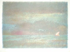 Bord de mer - Lithographie de Giovanni Omiccioli - 1971