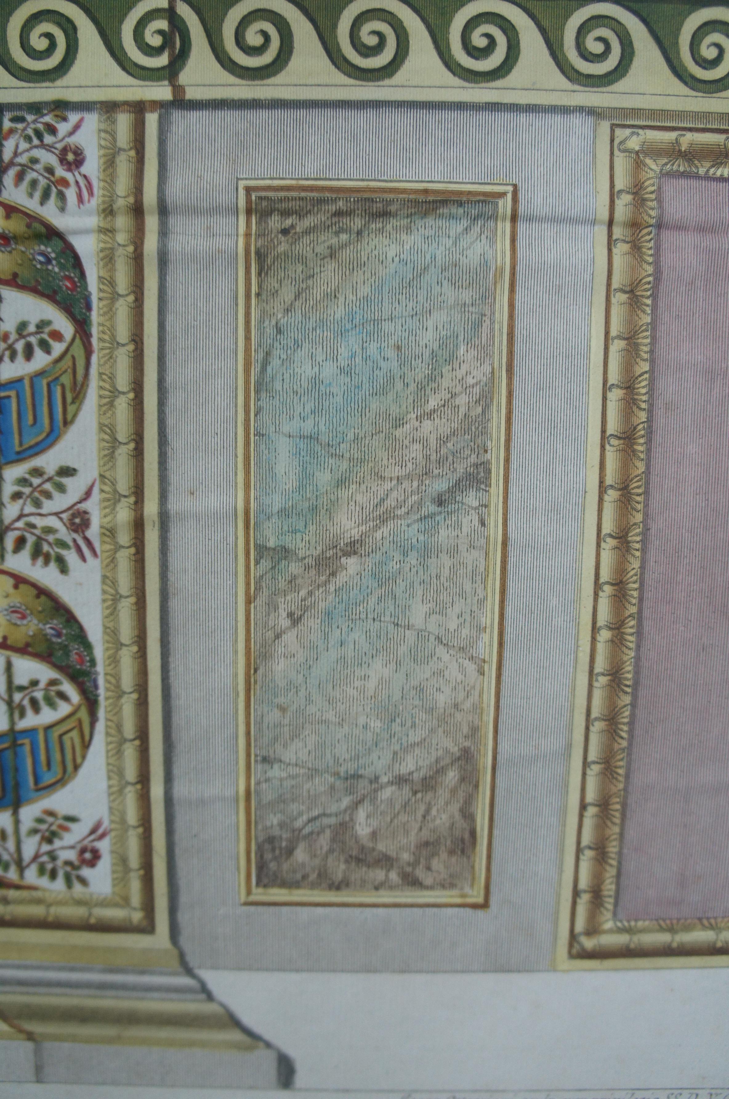 Gravure colorée à la main Le Logge Di Raffaello de Giovanni Ottaviani en vente 4