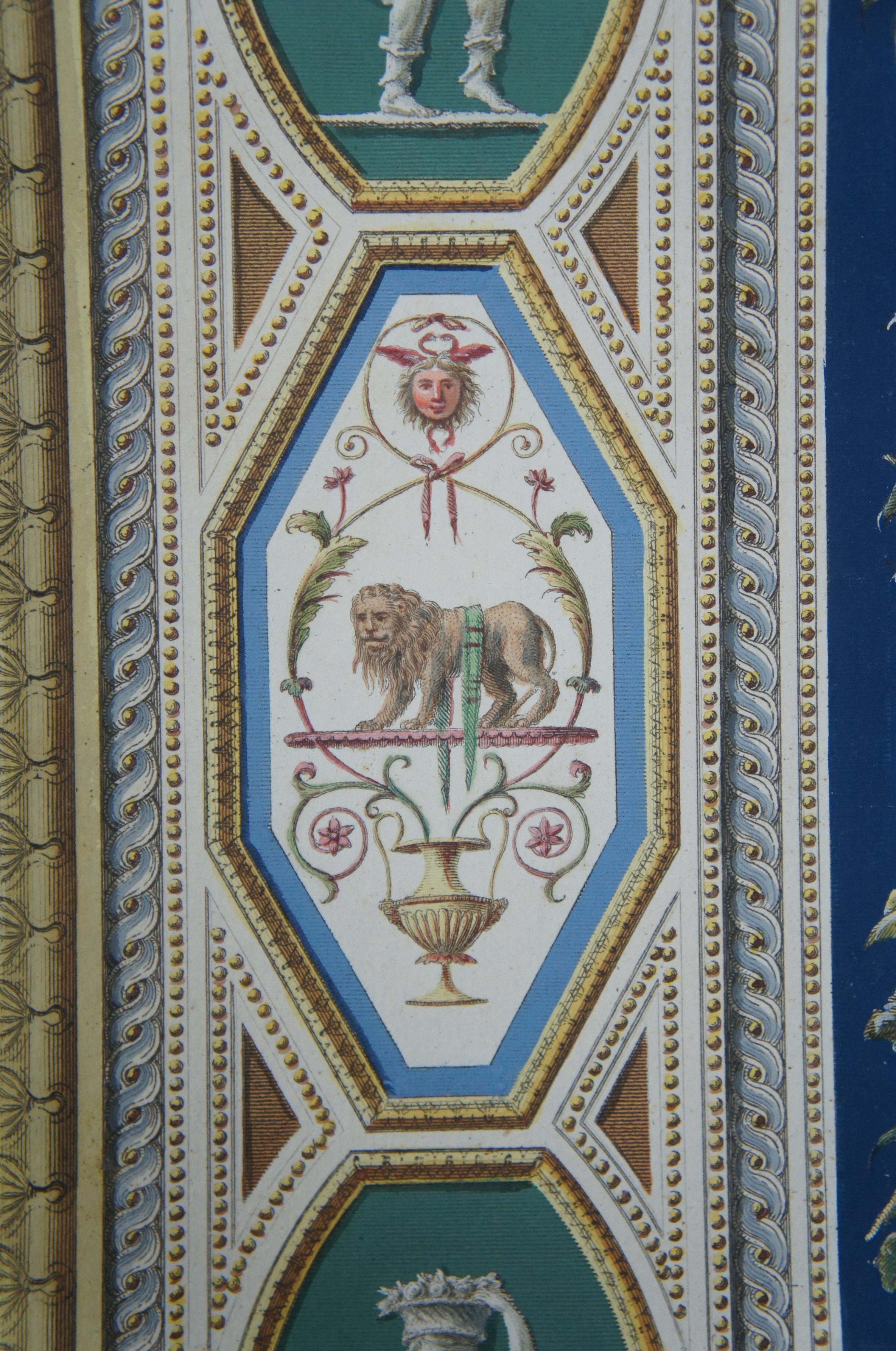 Gravure colorée à la main Le Logge Di Raffaello de Giovanni Ottaviani en vente 3