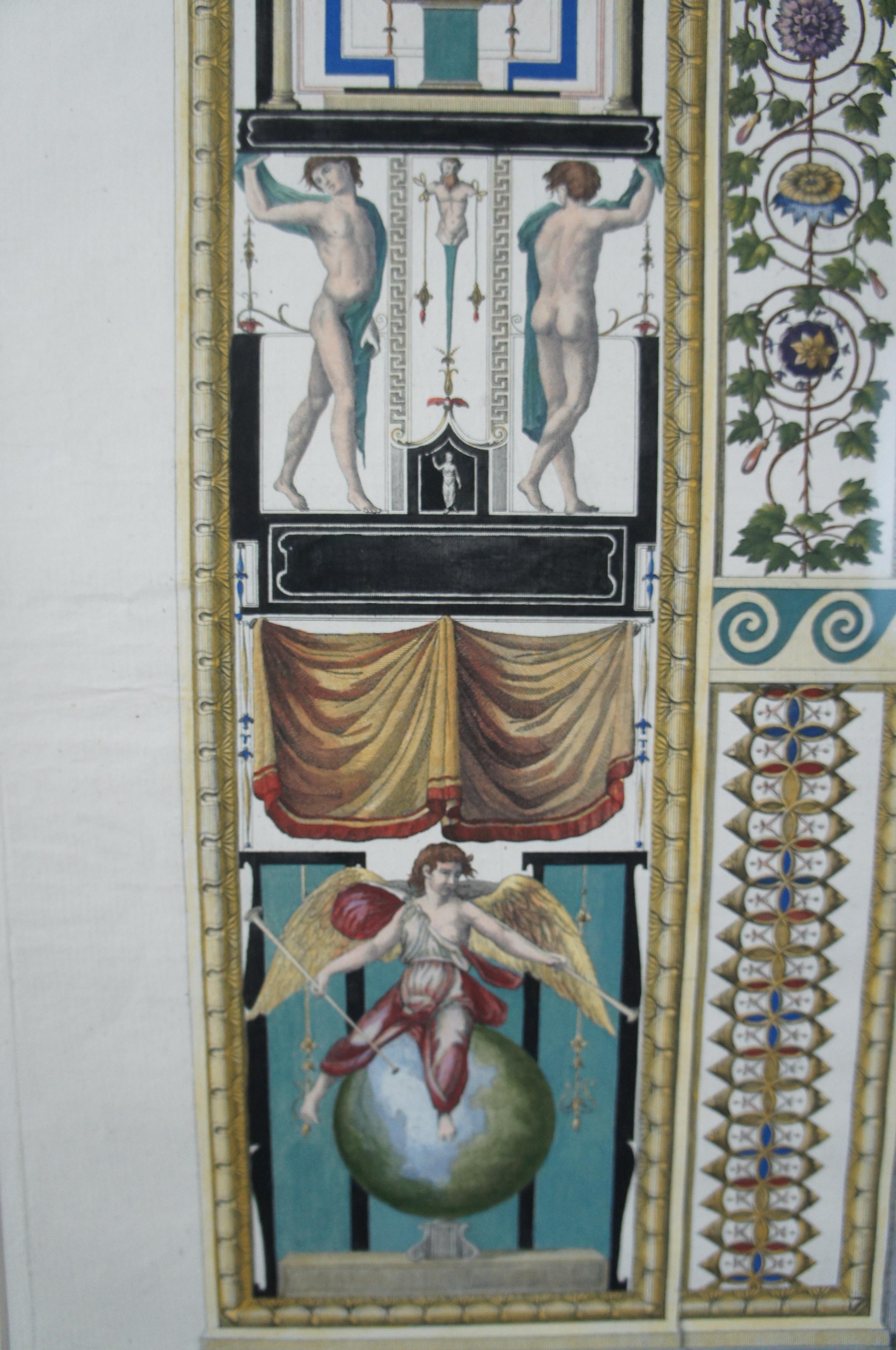 8 Giovanni Ottaviani 1735-1808 Le Logge di Raffaello Handkolorierte Gravuren 2