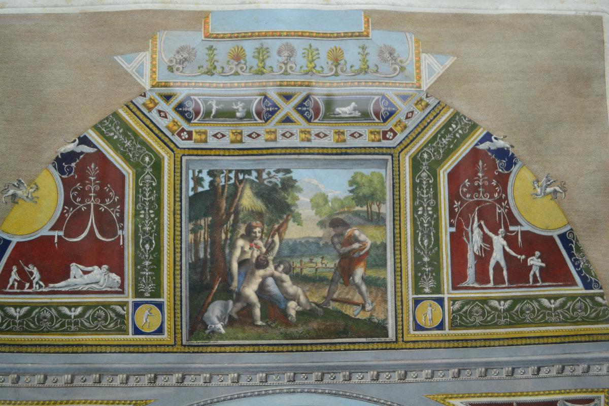 Complete Set of G. Ottaviani’s  18thC Engravings of Raphael’s Vatican Loggia 4