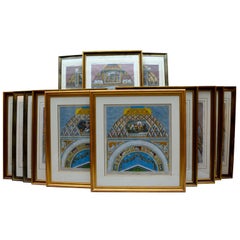 Complete Set of G. Ottaviani’s 18thC Engravings of Raphael’s Vatican Loggia