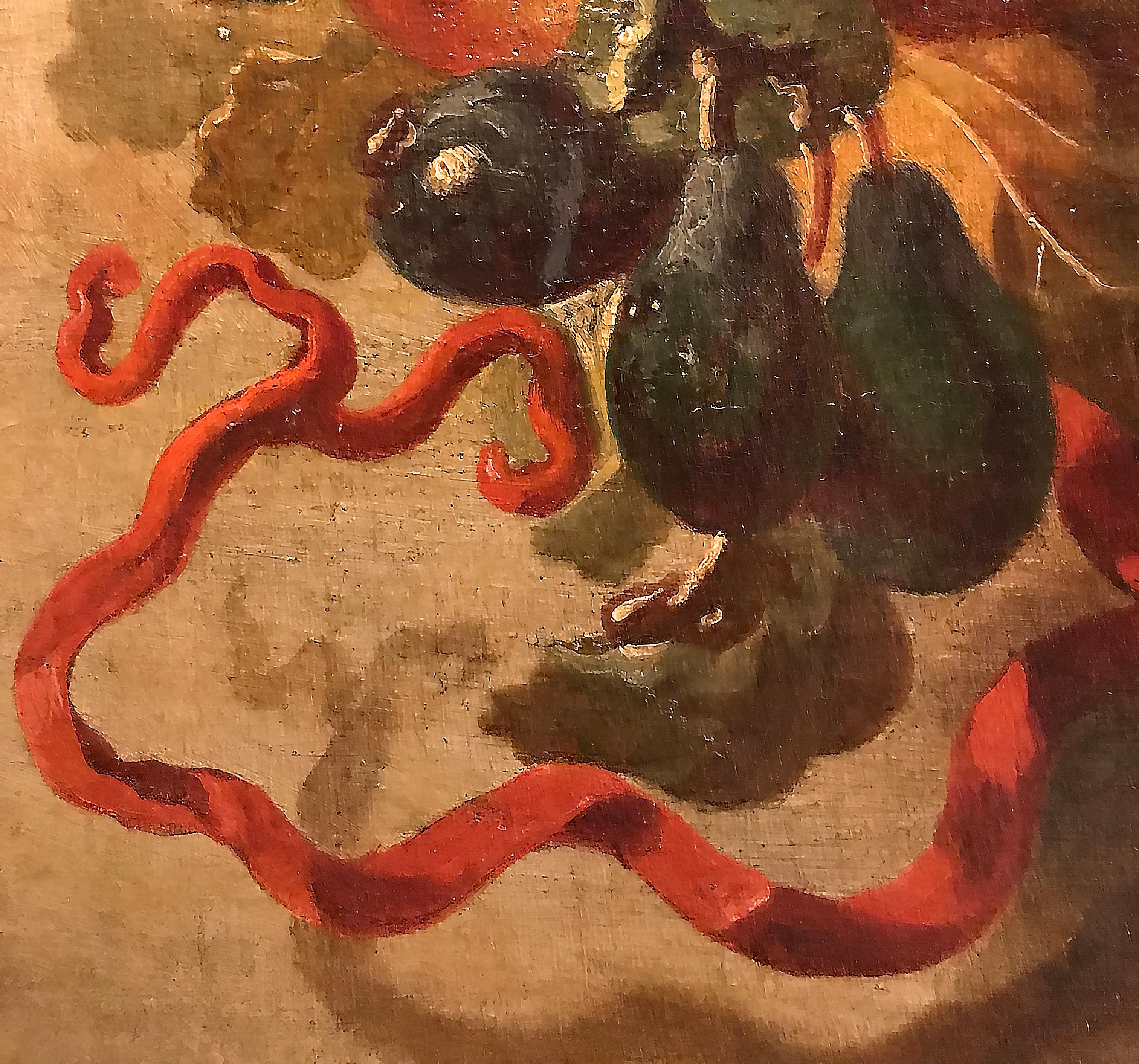 Siglo XVII por Giovanni Paolo Castelli Bodegón Óleo sobre lienzo en venta 6