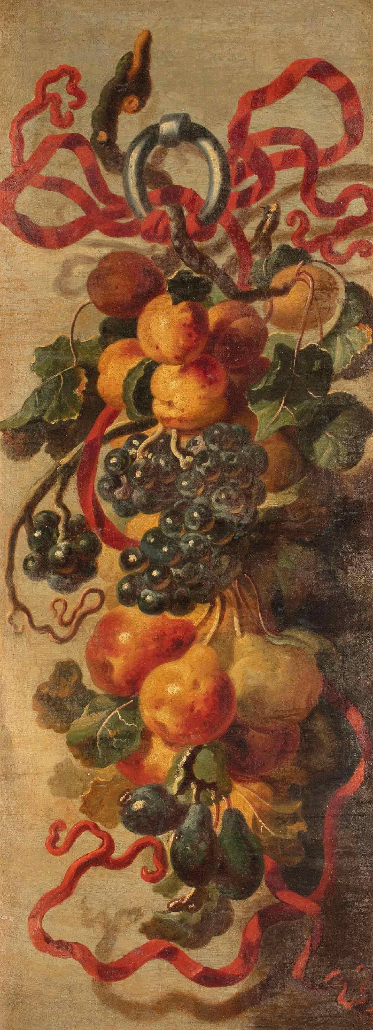 17th Century by Giovanni Paolo Castelli Still Life Oil on Canvas - Painting by Giovanni Paolo Castelli detto Spadino
