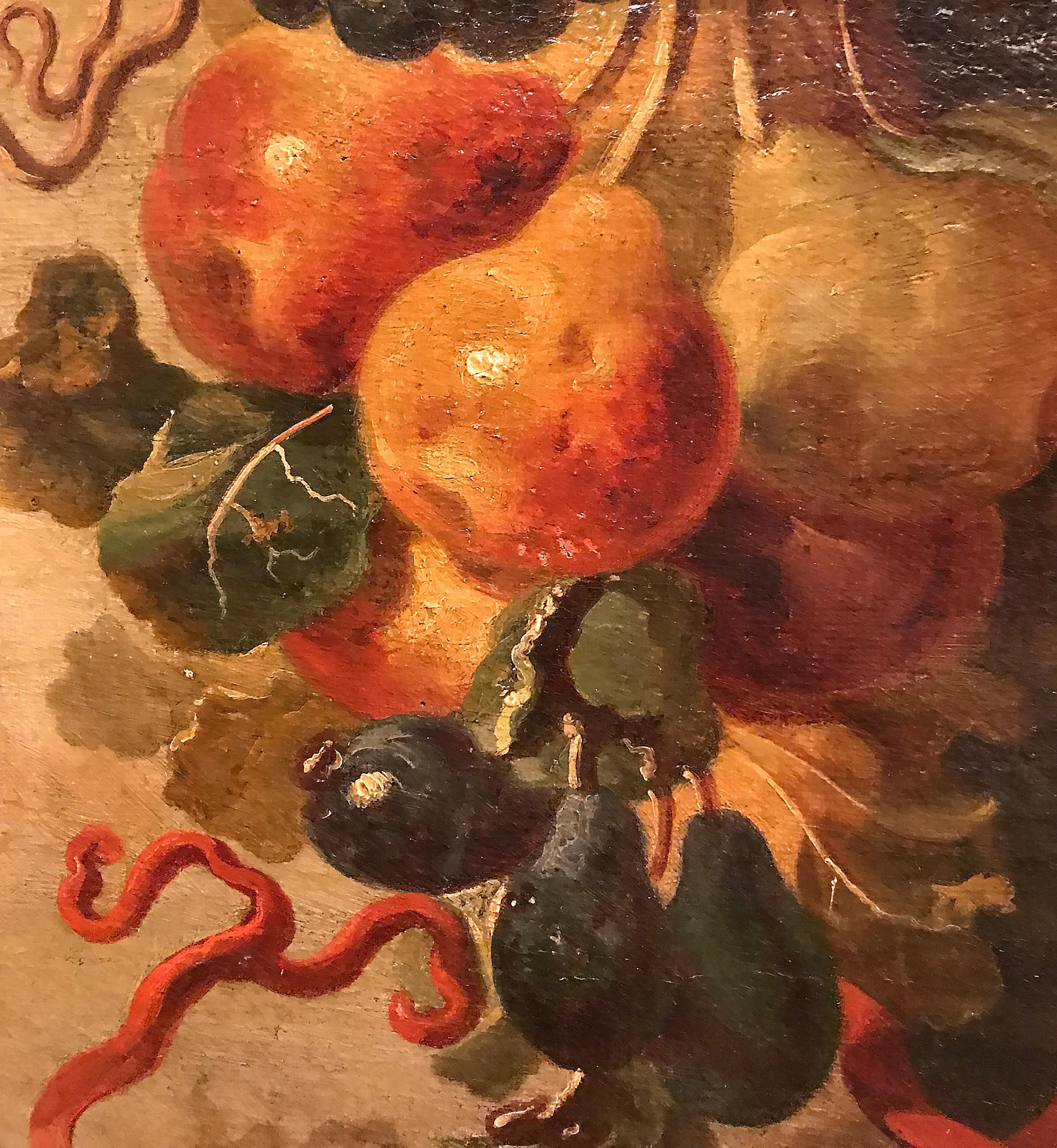 Siglo XVII por Giovanni Paolo Castelli Bodegón Óleo sobre lienzo en venta 2