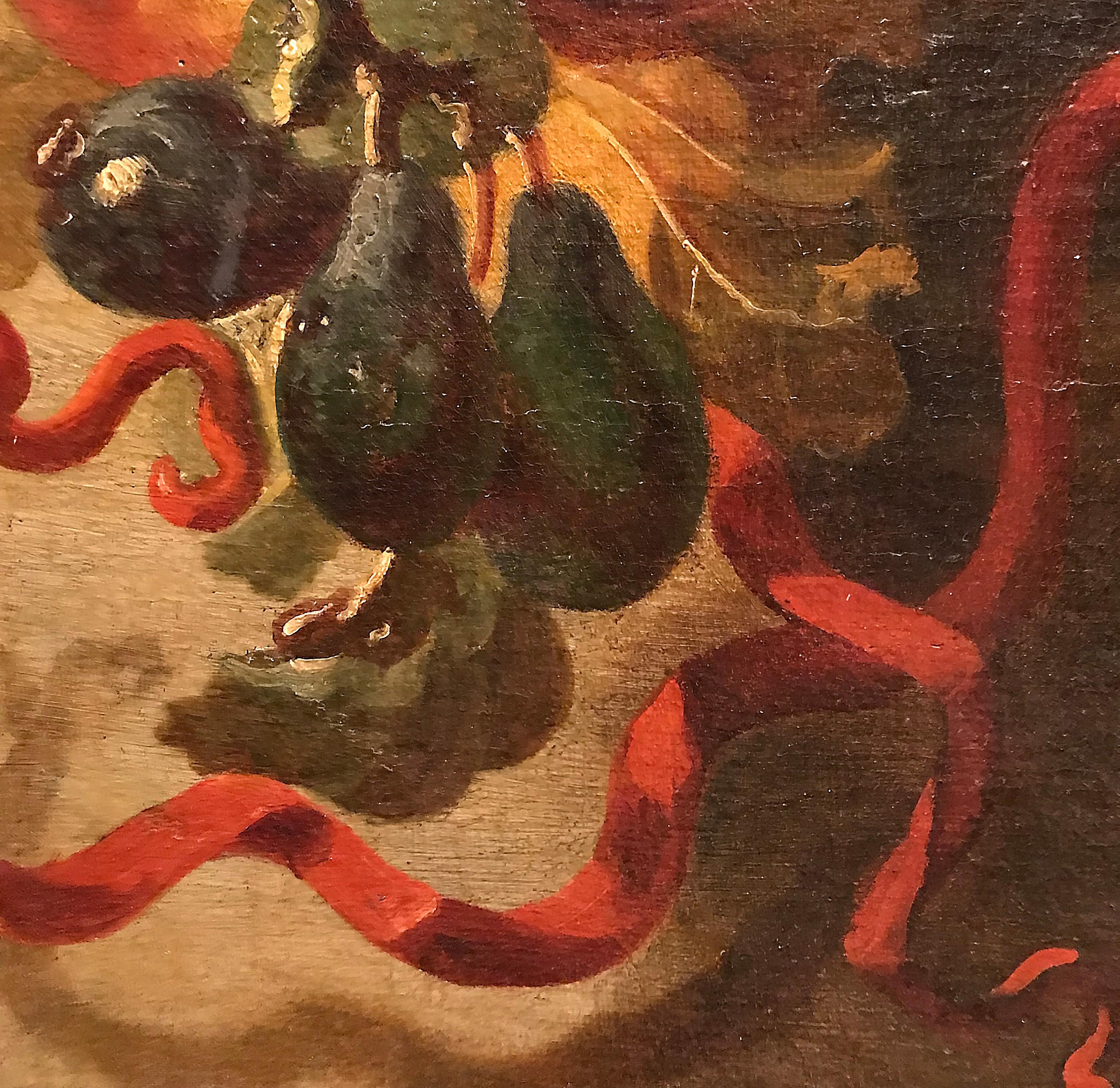 Siglo XVII por Giovanni Paolo Castelli Bodegón Óleo sobre lienzo en venta 3
