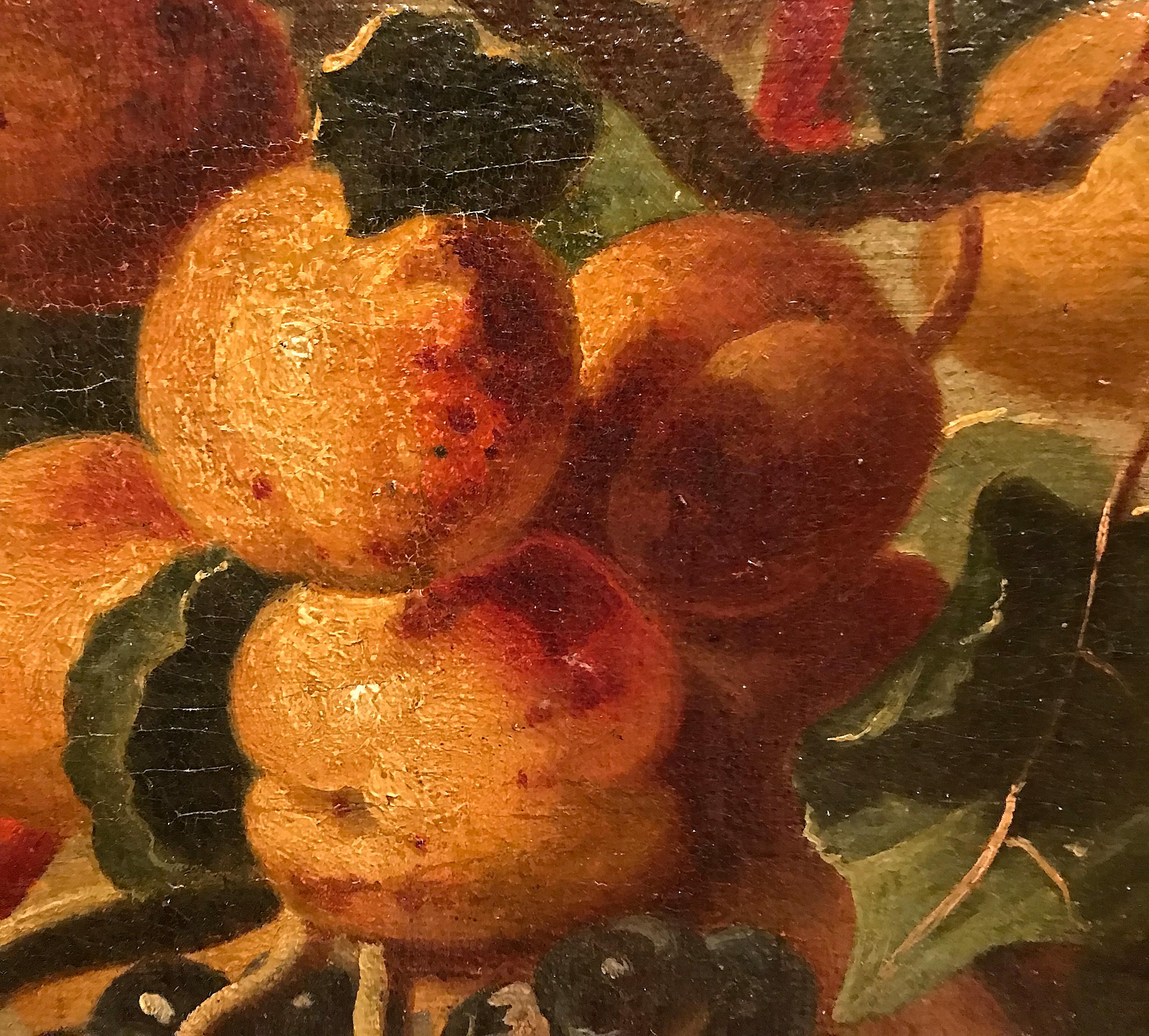 Siglo XVII por Giovanni Paolo Castelli Bodegón Óleo sobre lienzo en venta 4