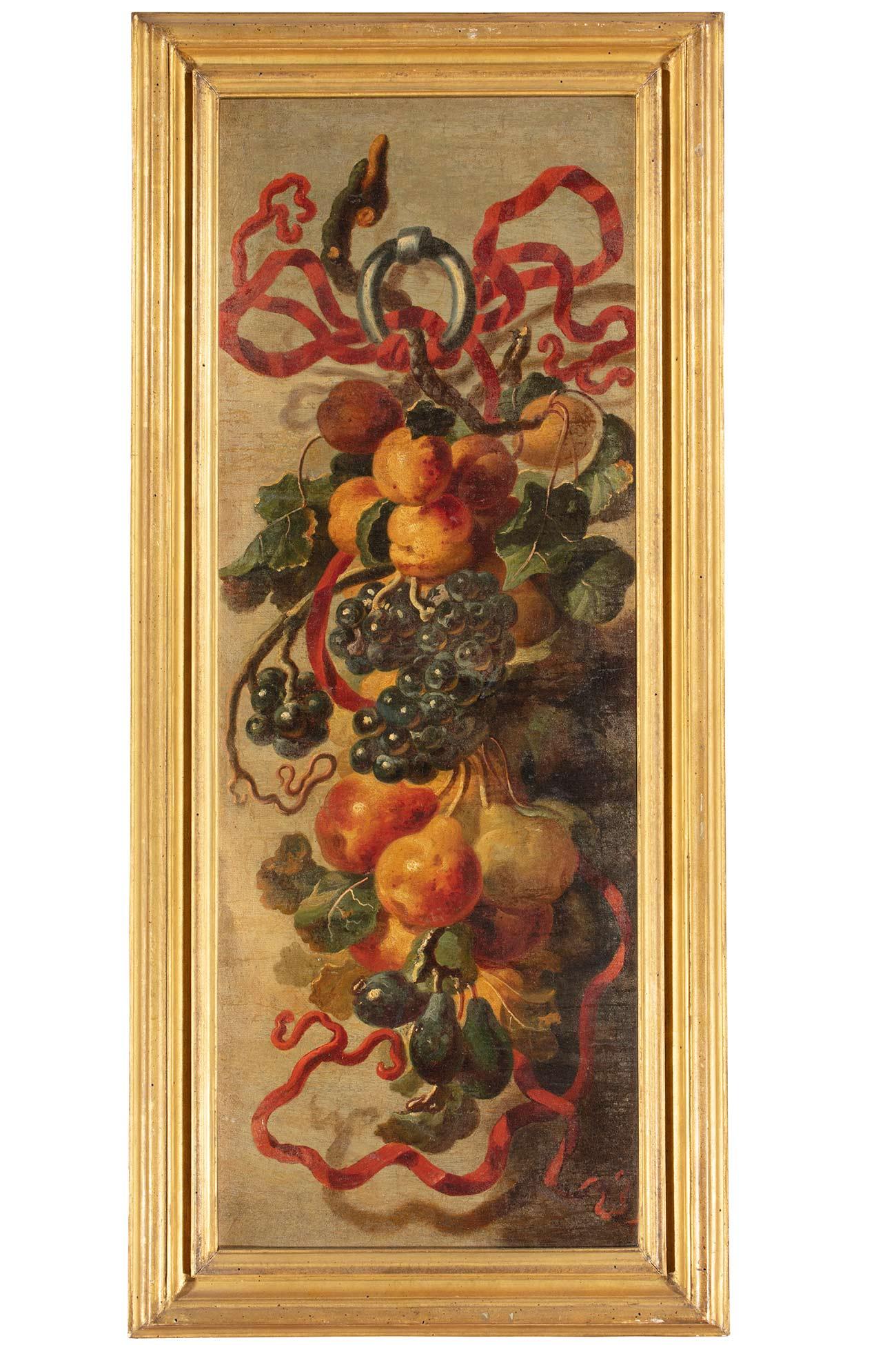 Giovanni Paolo Castelli detto Spadino Still-Life Painting – Stillleben aus dem 17. Jahrhundert von Giovanni Paolo Castelli, Öl auf Leinwand