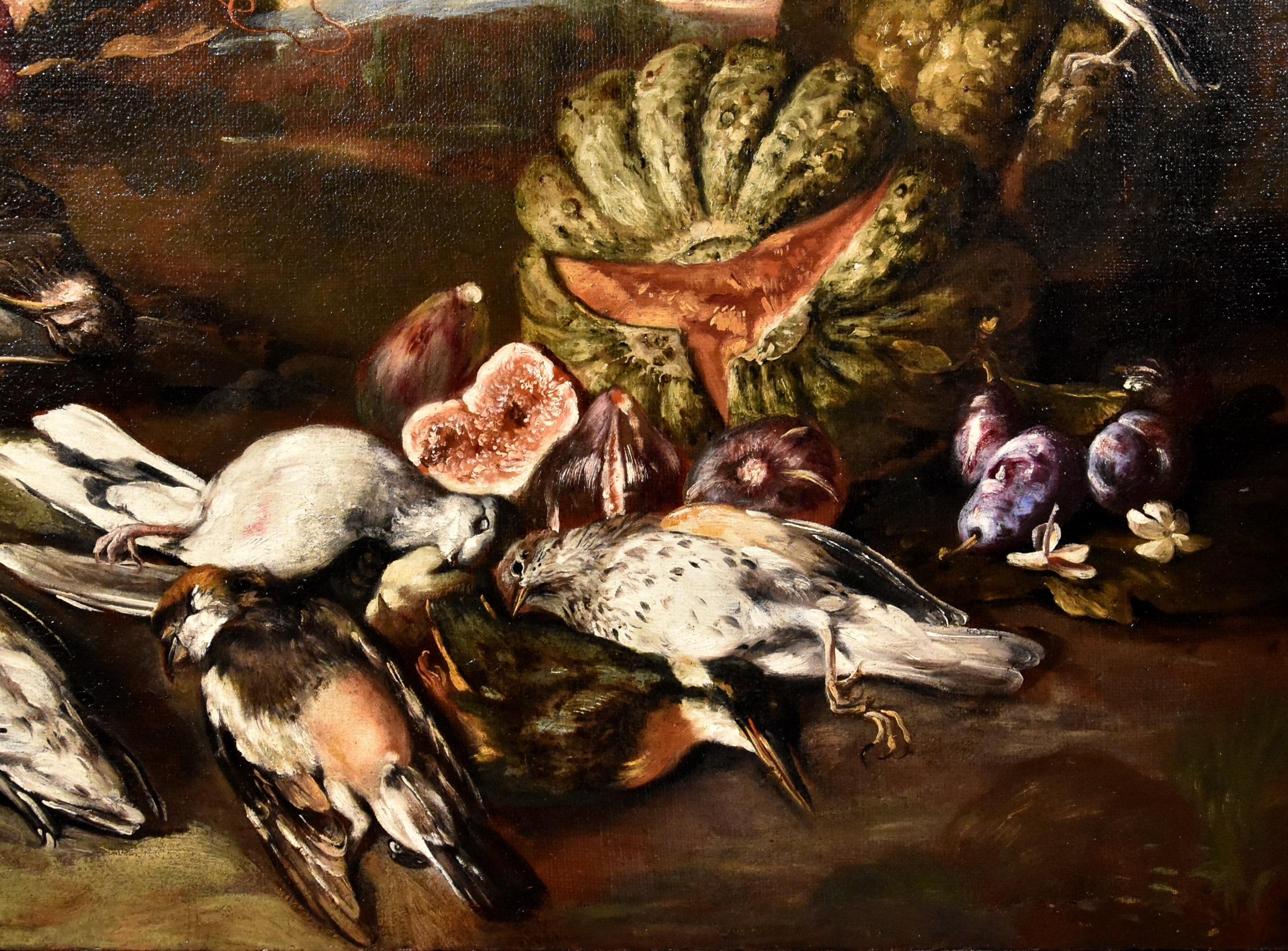 Nature morte - Paysage de fleurs - Peinture Castelli - Huile sur toile - Art italien ancien en vente 6